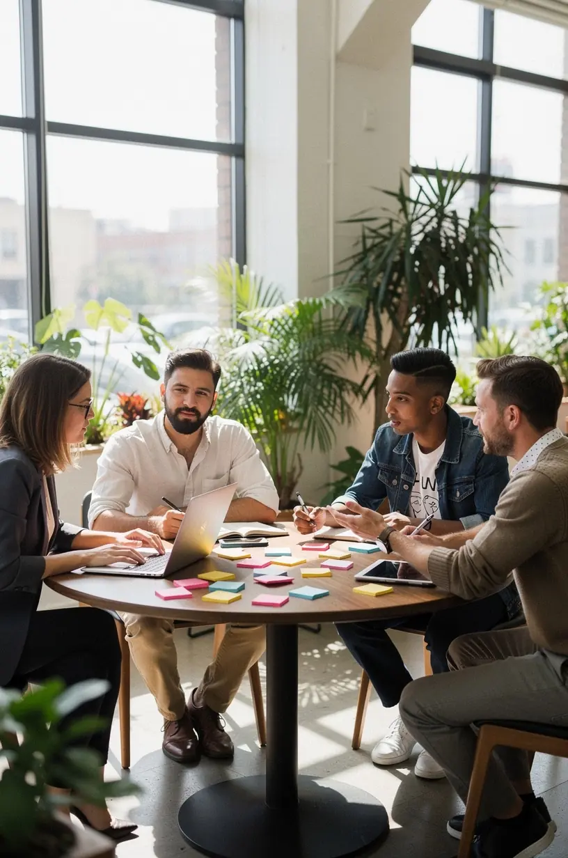 Professional team collaboration